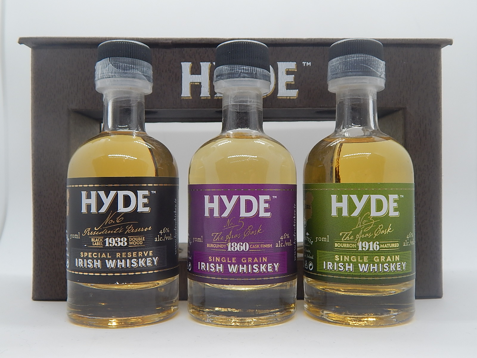HYDE No.6 1938 - No.5 1860 - No.3 1916 SM Irish Whiskey 